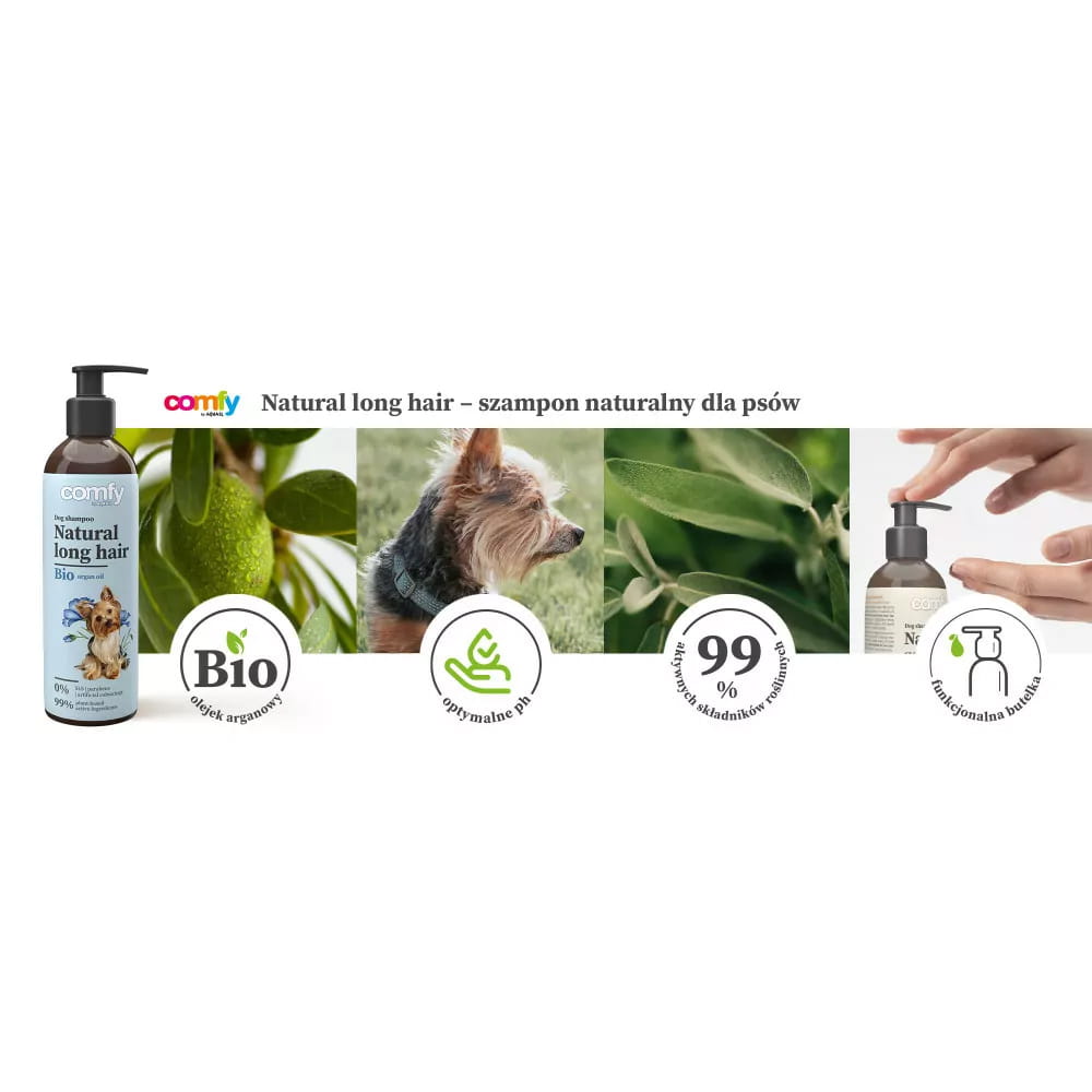 Comfy Long Hair Szampon Dla Psa Psów Długowłosych Naturalny z Awokado 250ml